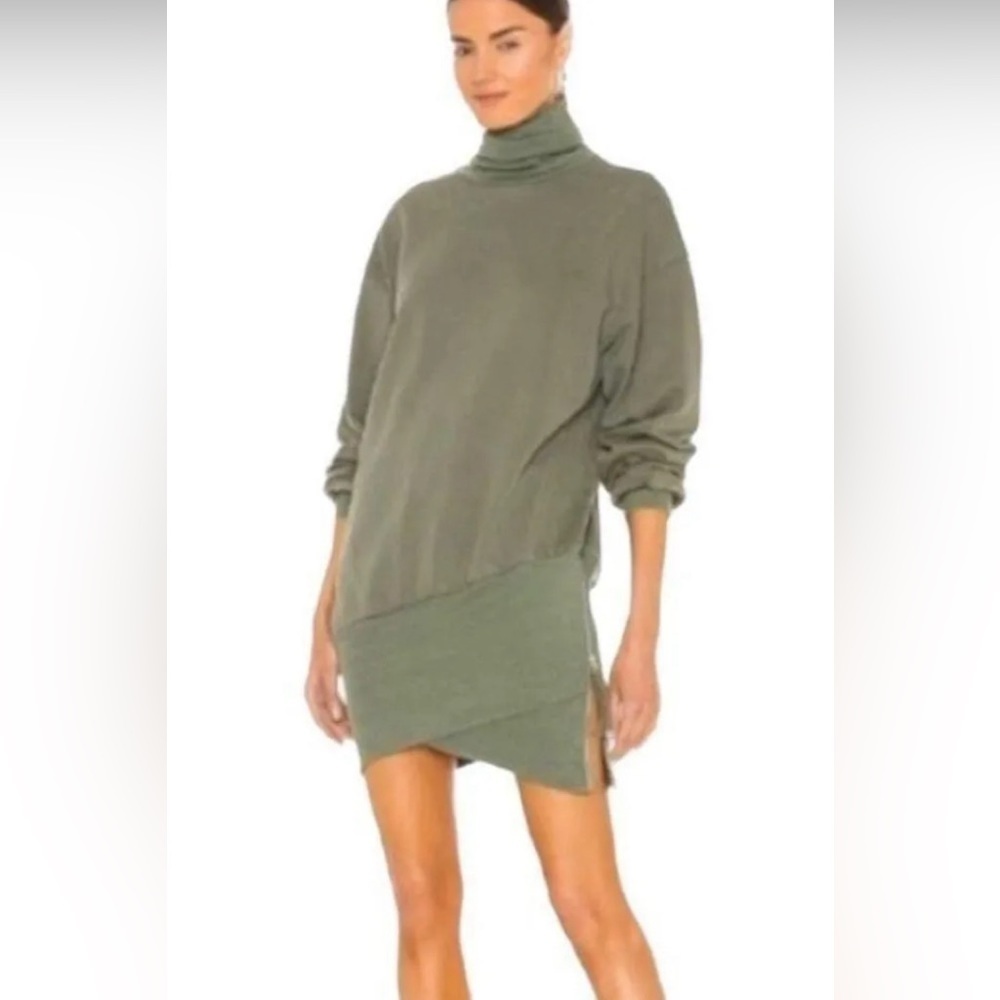 Young Fabulous and Broke Turtleneck Side Zip Sweater Sweatshirt Fall Dress XS